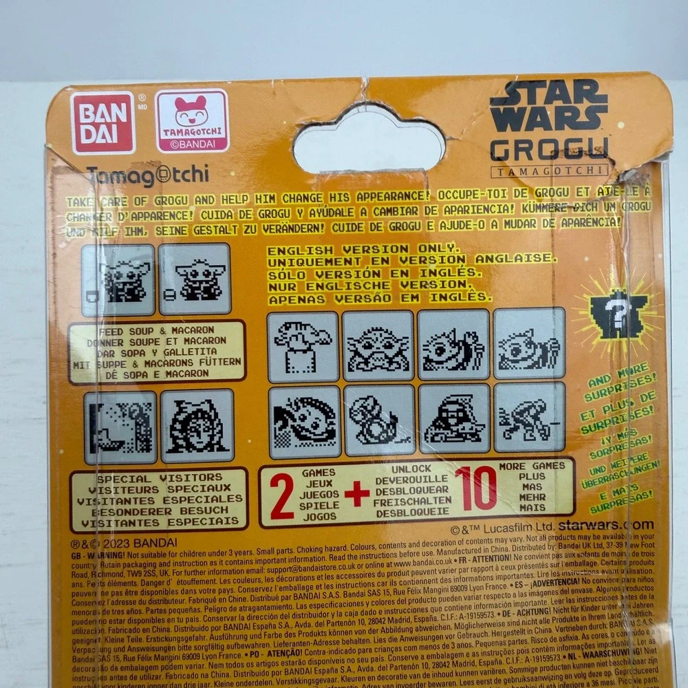 Bandai Star Wars Grogu Tamagotchi Nano Blue Baby Yoda Virtual Pet 88885 New